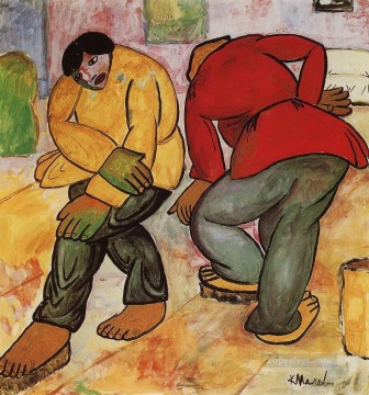 Kazimir Malevich Painting - floor polishers 1912 Kazimir Malevich